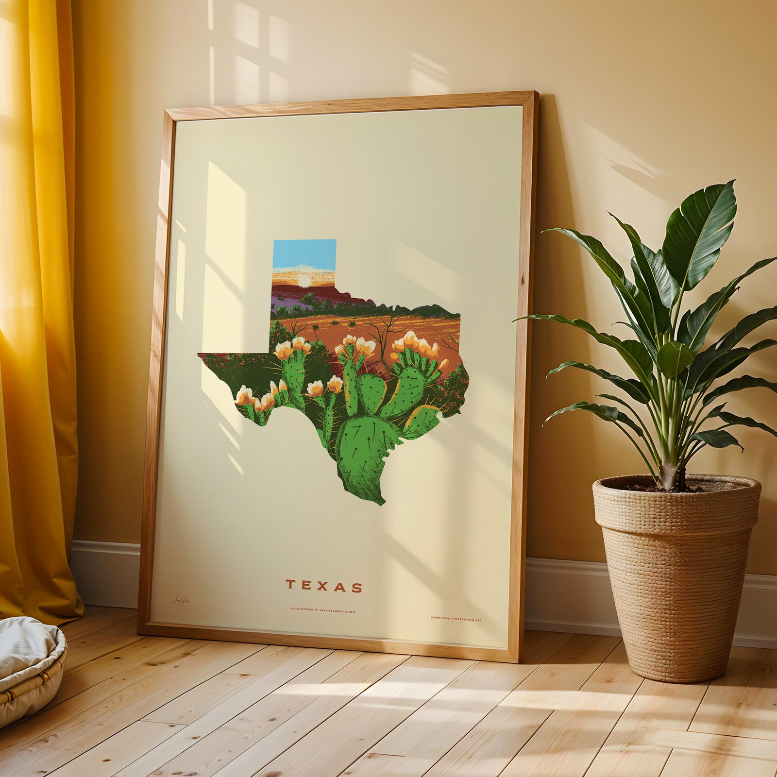 Texas State Print - Prickly Pear