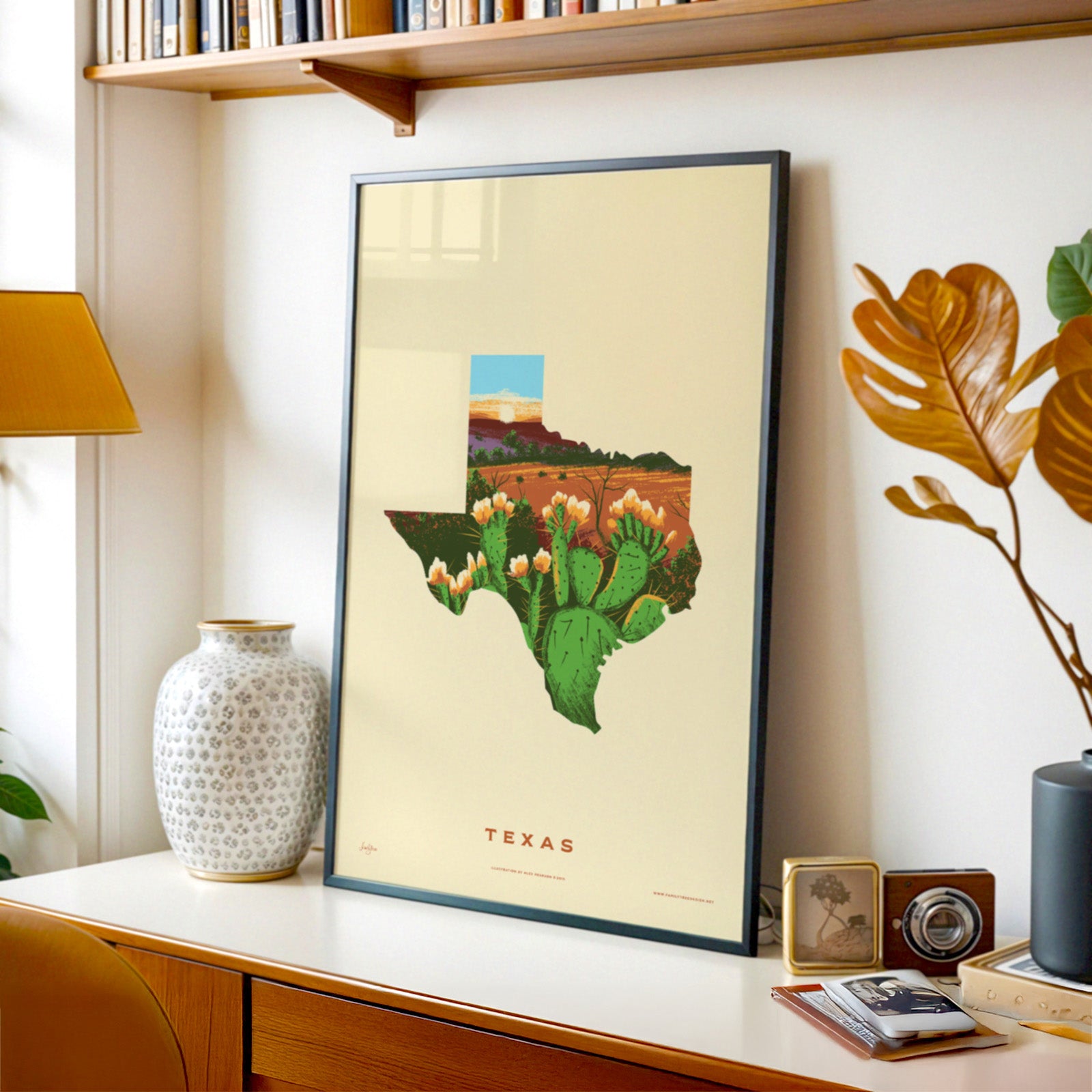 Texas State Print - Prickly Pear