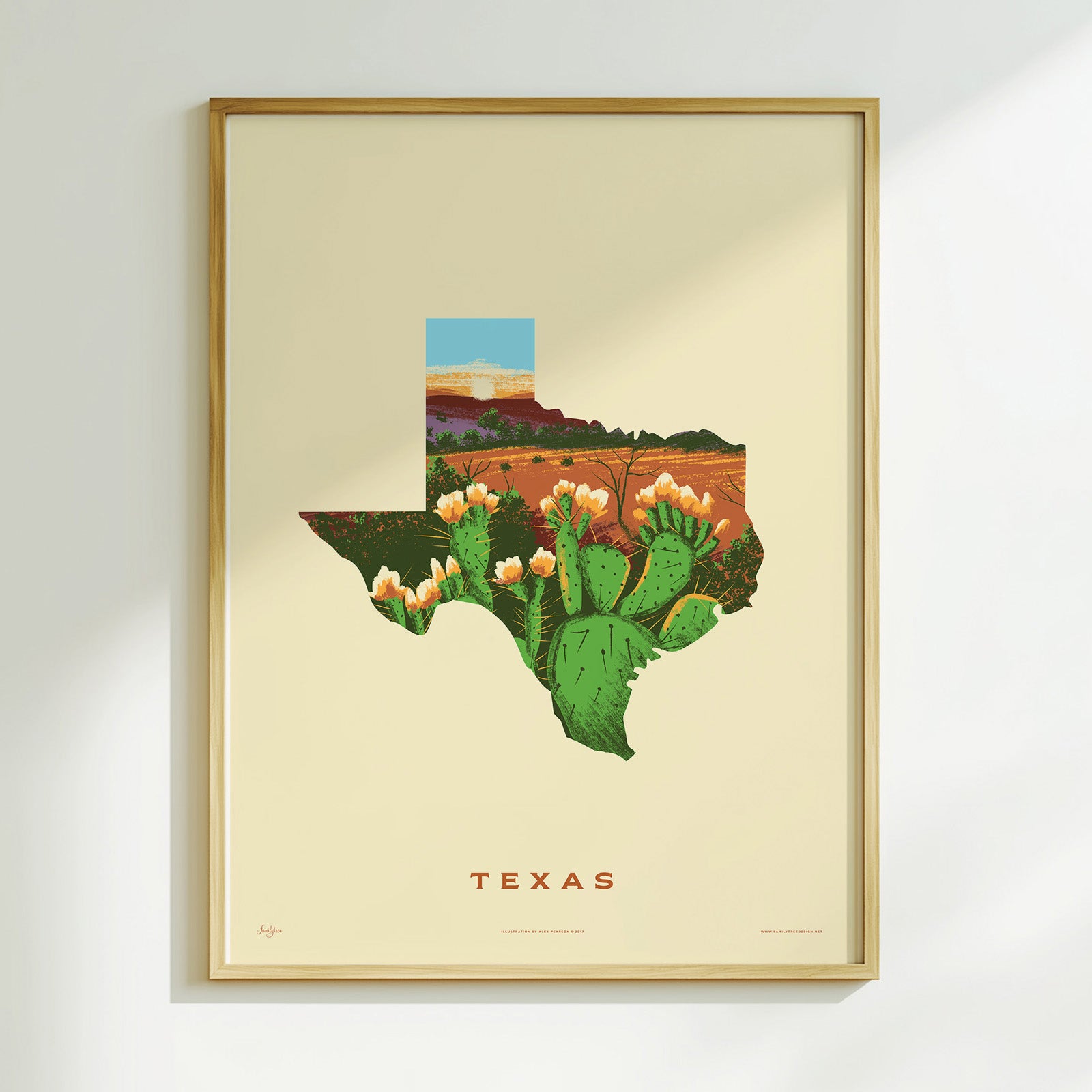 Texas State Print - Prickly Pear