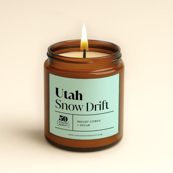 Utah Snow Drift Candle