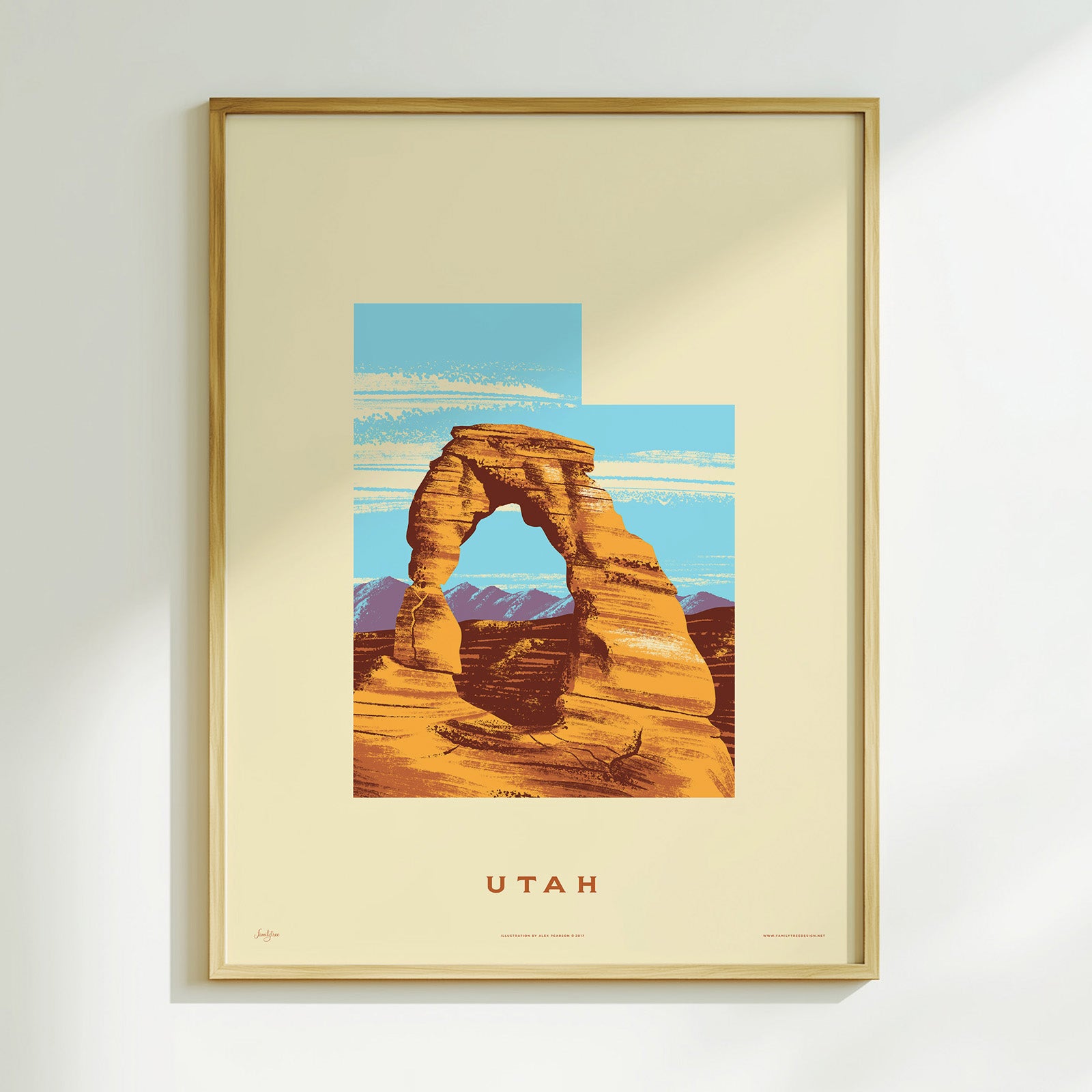 Utah State Print - Arches National Park