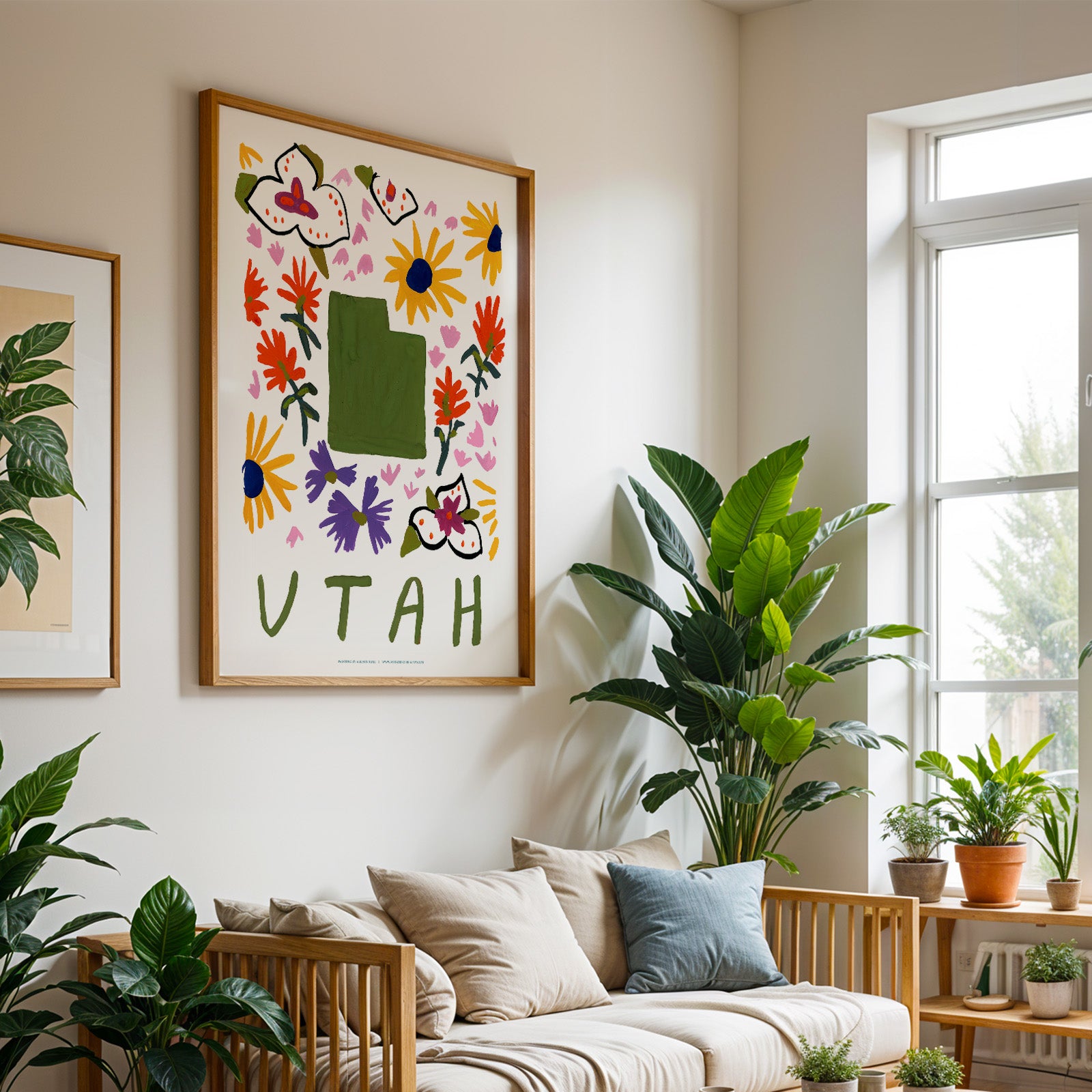 Utah American Gouache Print