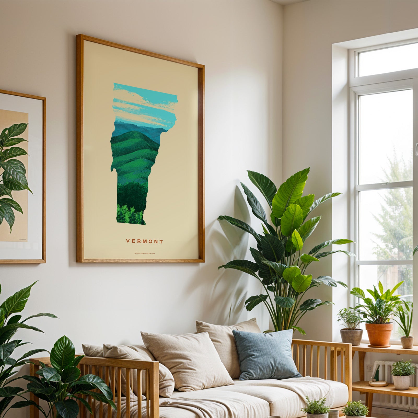 Vermont Green Mountain Print