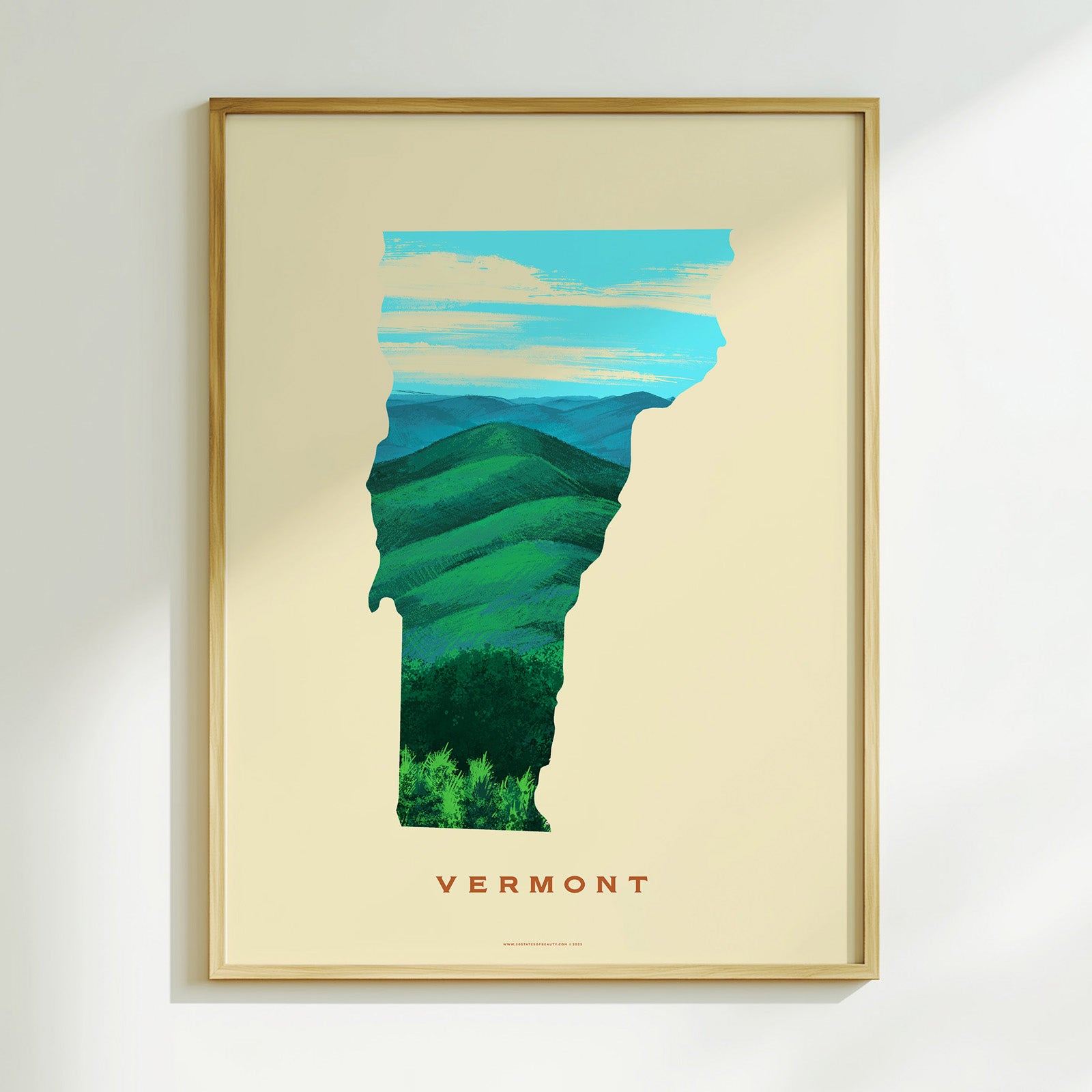 Vermont Green Mountain Print