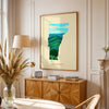 Vermont Green Mountain Print