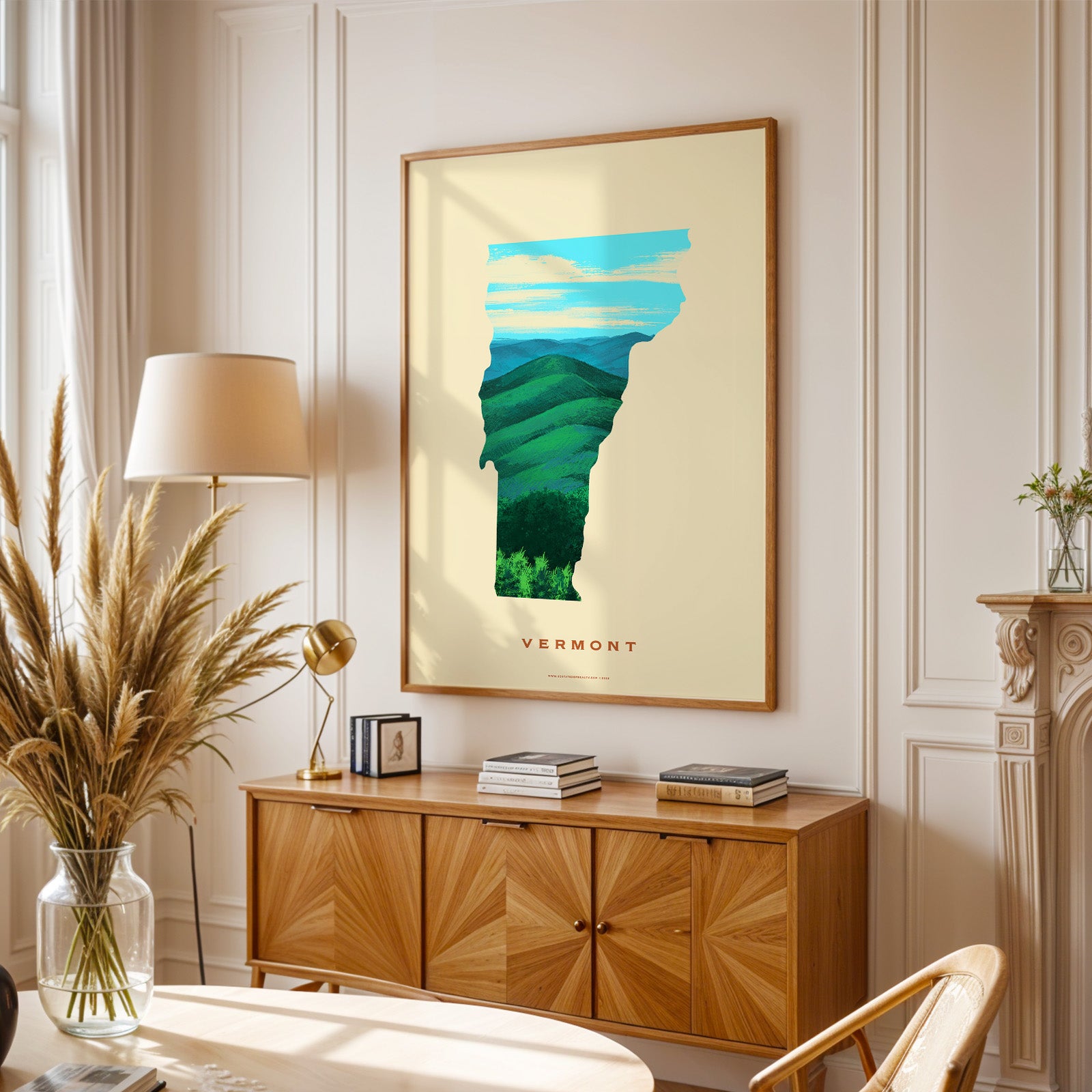 Vermont Green Mountain Print