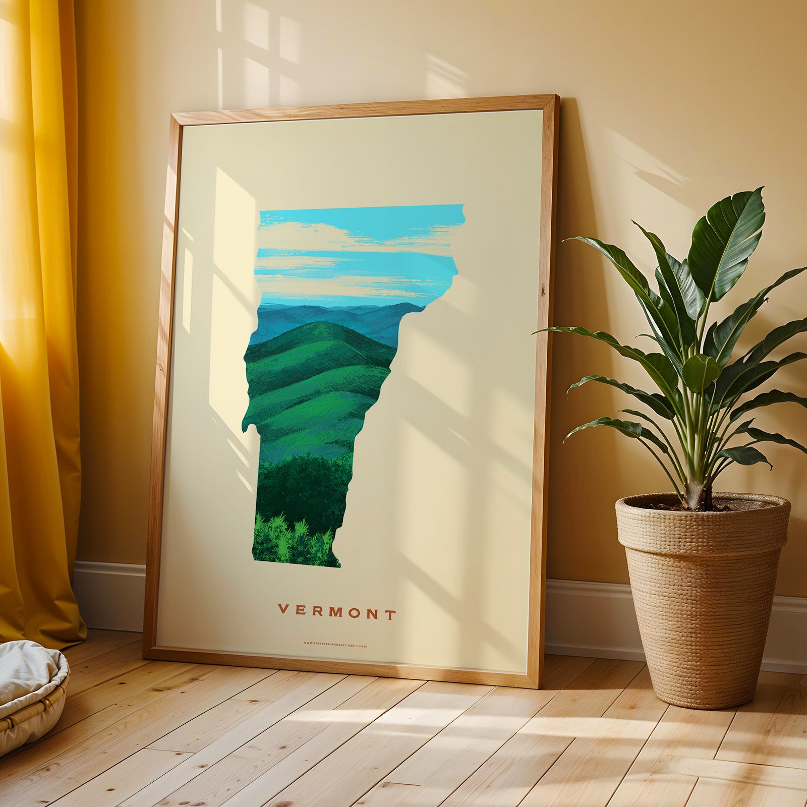 Vermont Green Mountain Print