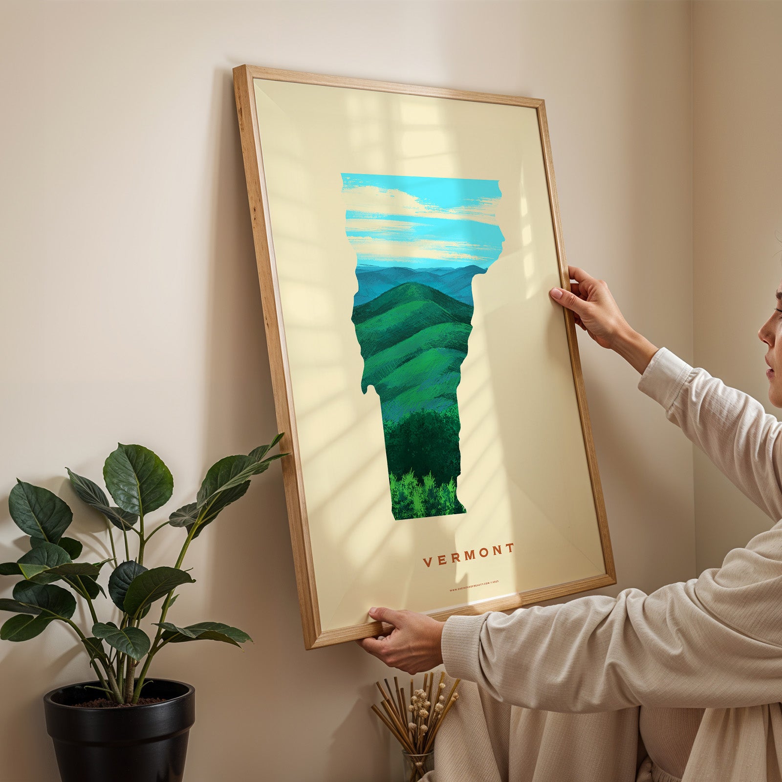 Vermont Green Mountain Print