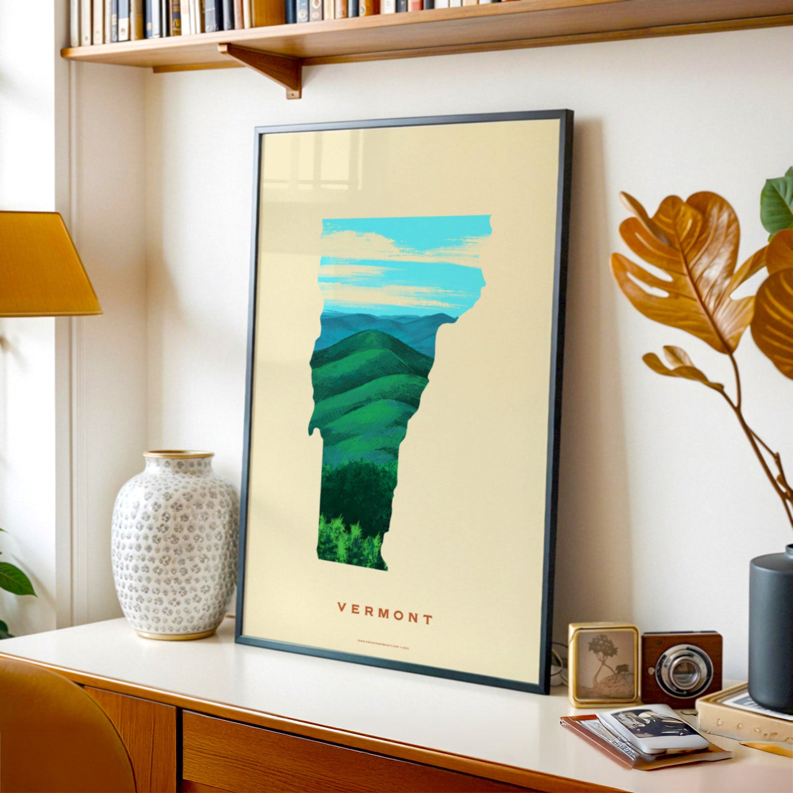 Vermont Green Mountain Print