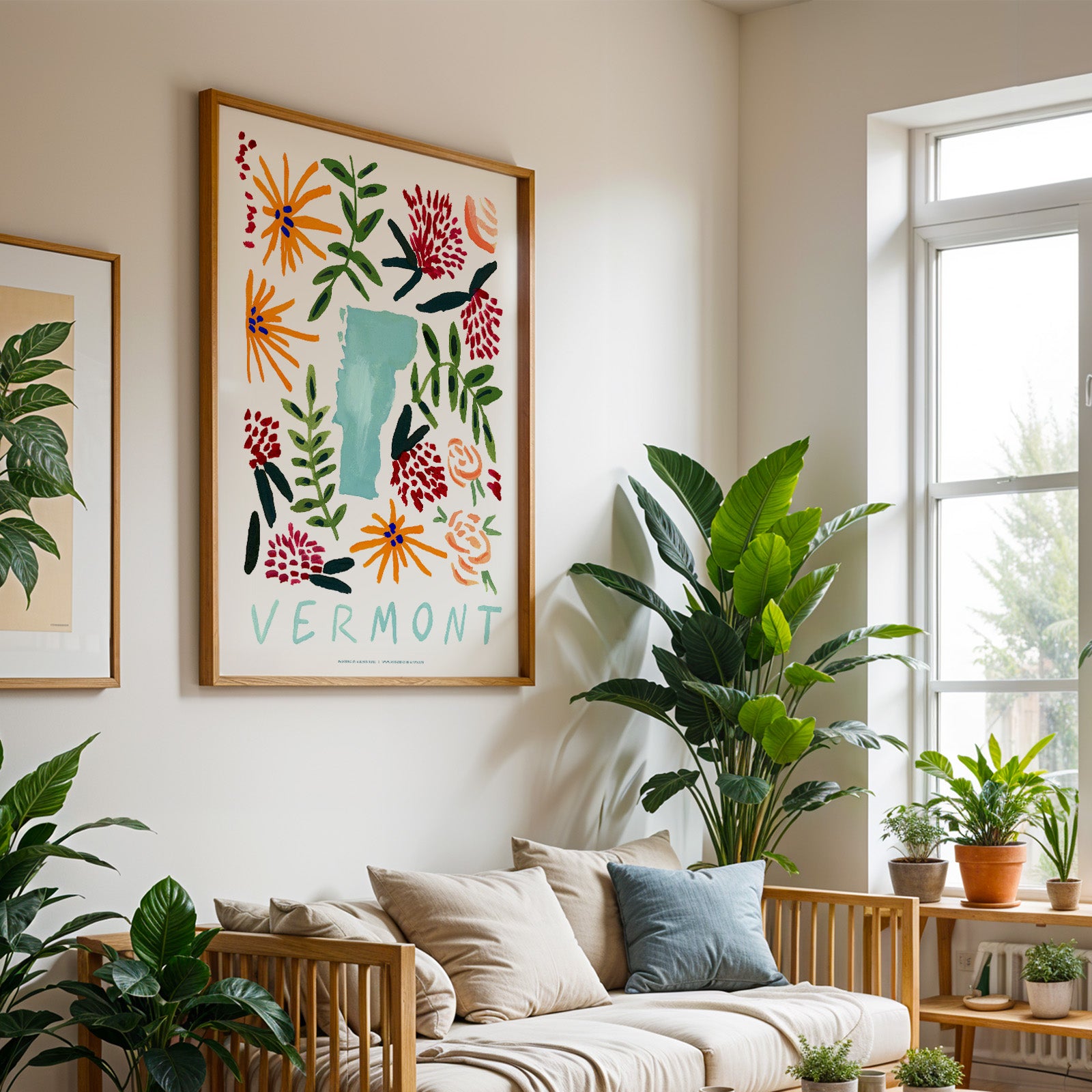 Vermont American Gouache Print