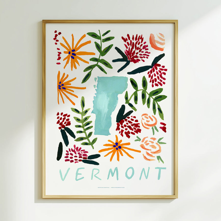 Vermont American Gouache Print