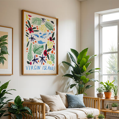 Virgin Islands American Gouache Print