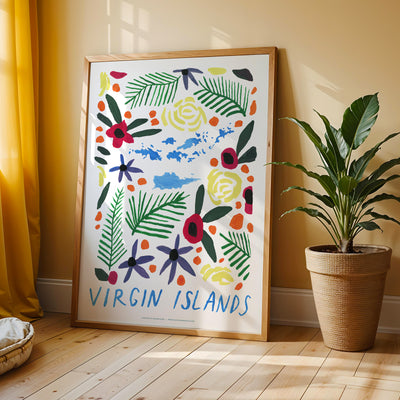Virgin Islands American Gouache Print