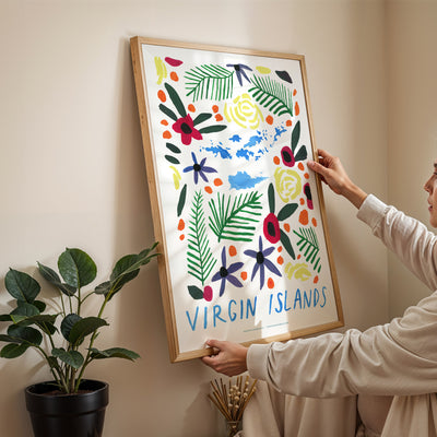 Virgin Islands American Gouache Print