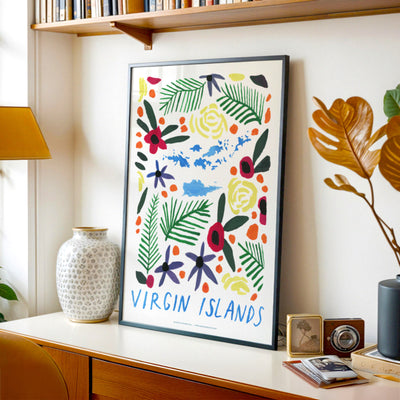 Virgin Islands American Gouache Print