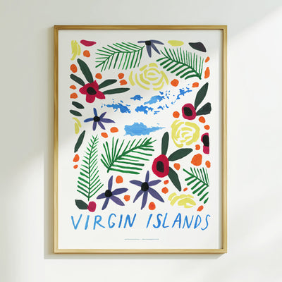 Virgin Islands American Gouache Print