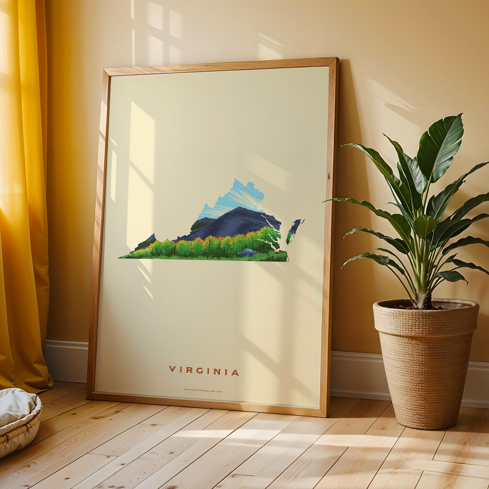 Virginia State Print - Blue Ridge Mountains