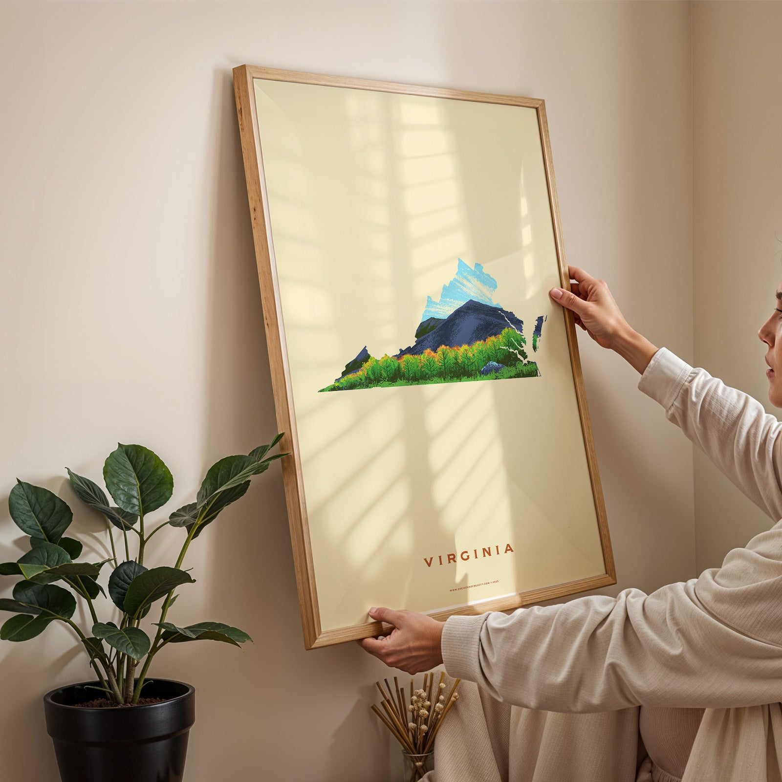 Virginia State Print - Blue Ridge Mountains