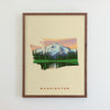 Washington State Print - Mount Rainier