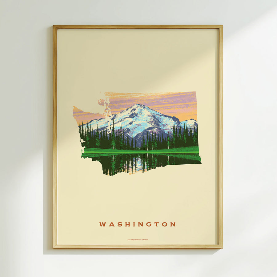 Washington State Print - Mount Rainier