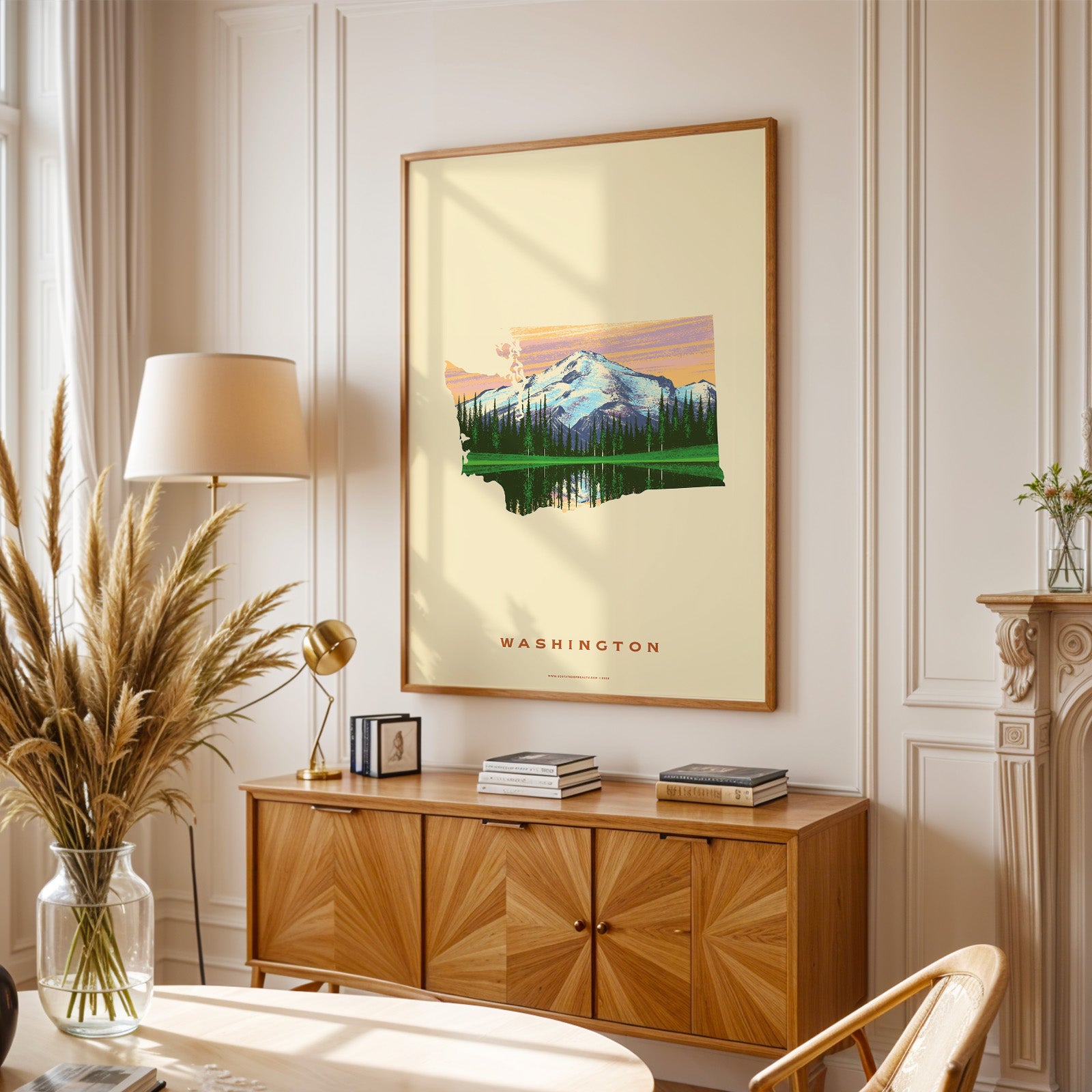 Washington State Print - Mount Rainier