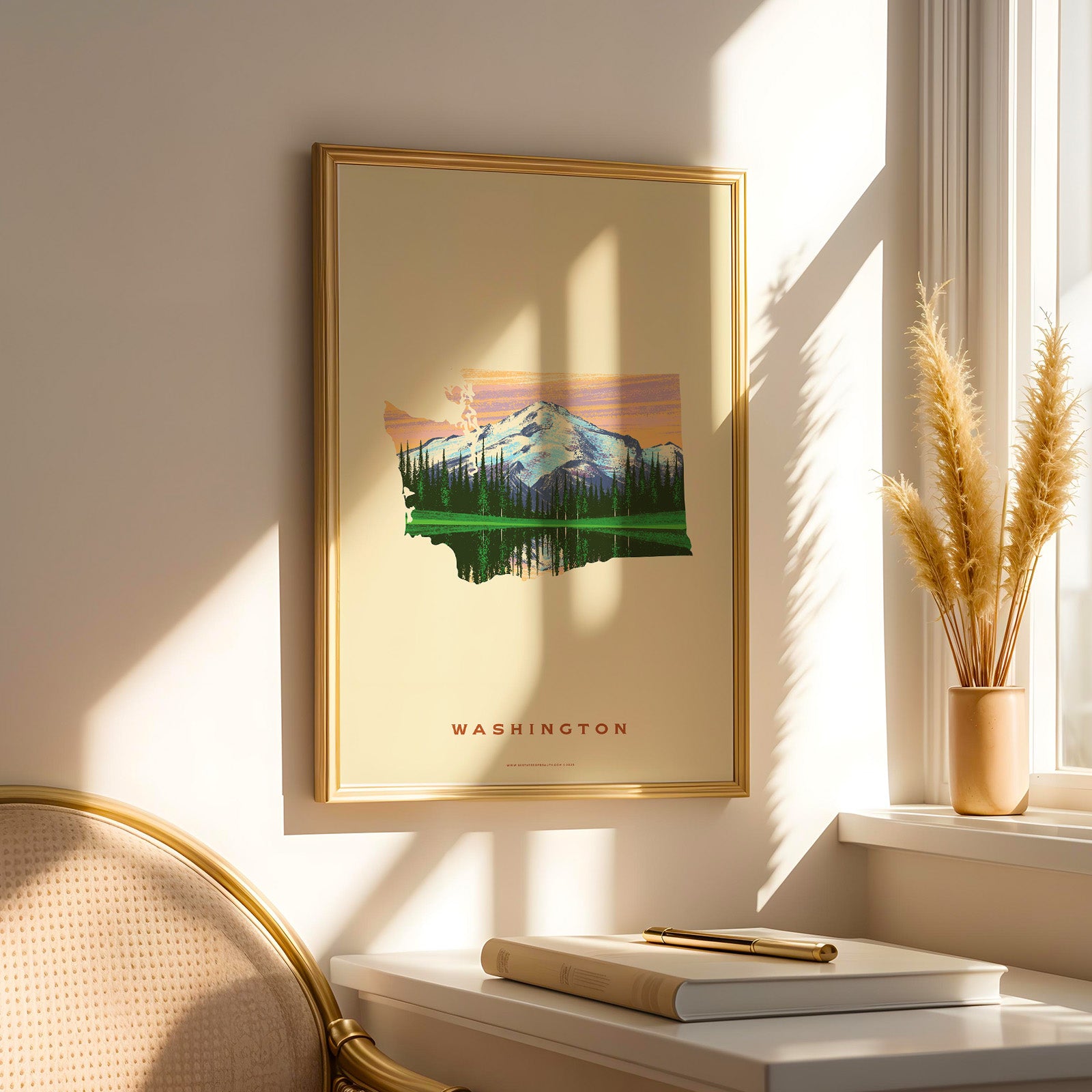 Washington State Print - Mount Rainier