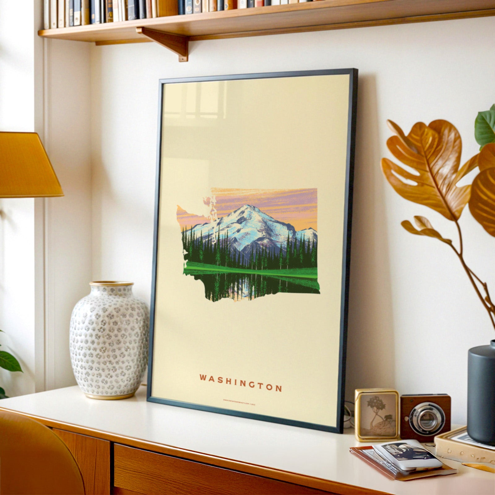 Washington State Print - Mount Rainier