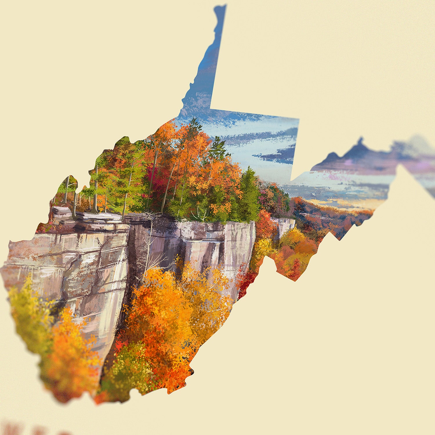 West Virginia New River Gorge Print