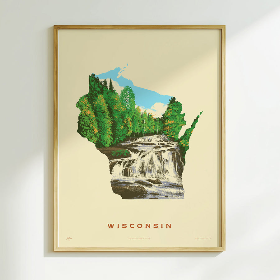 Wisconsin State Print - Copper Falls