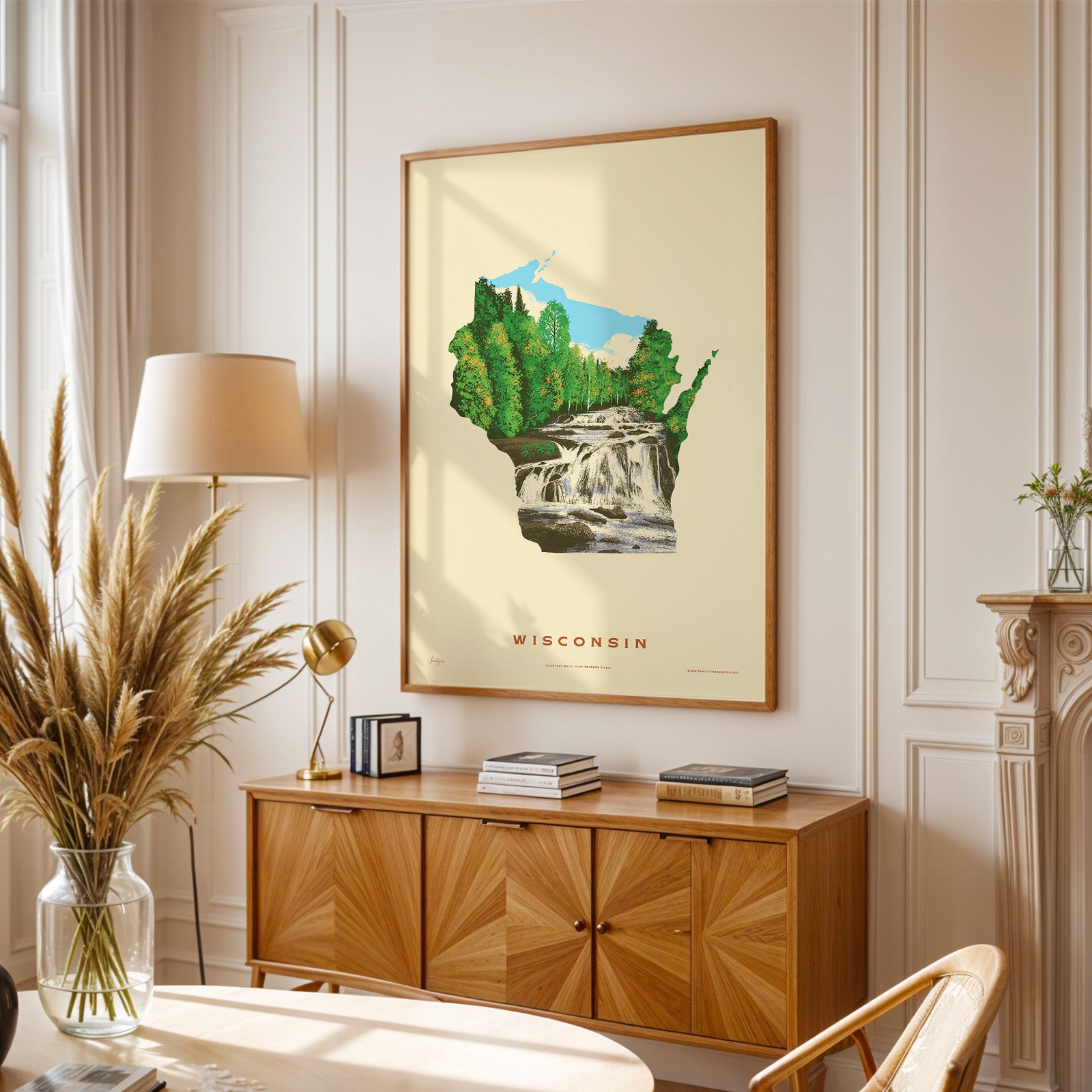 Wisconsin State Print - Copper Falls