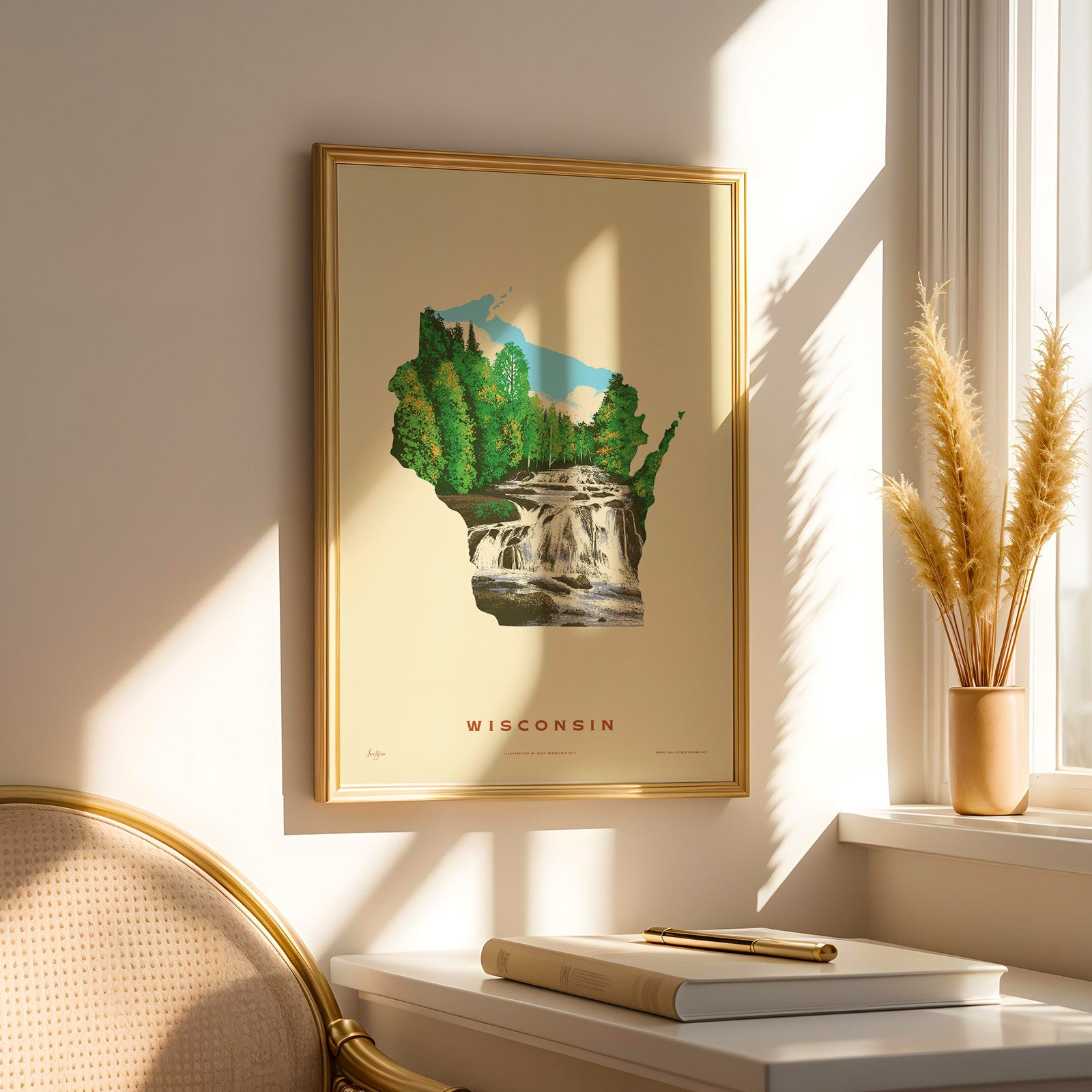 Wisconsin State Print - Copper Falls