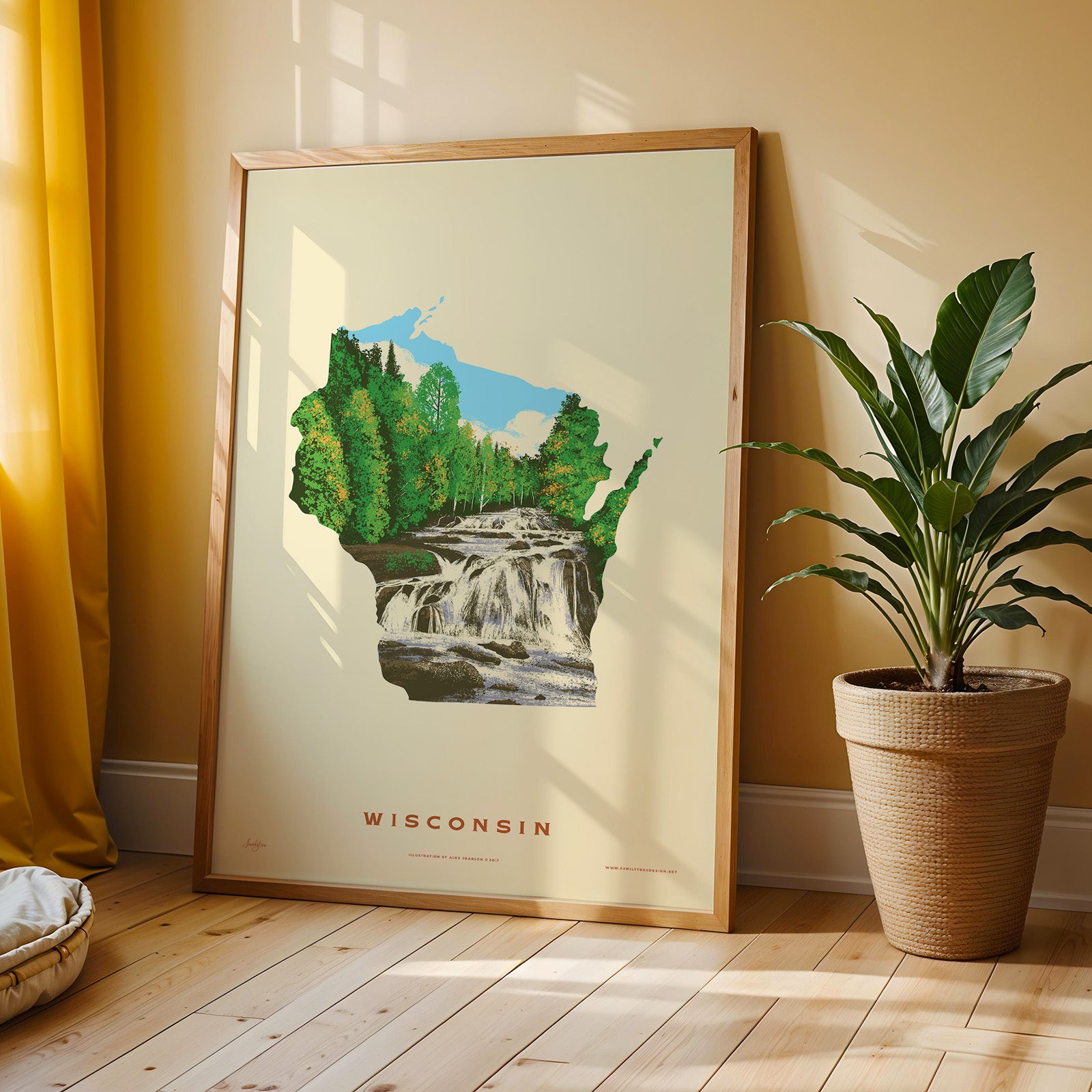 Wisconsin State Print - Copper Falls