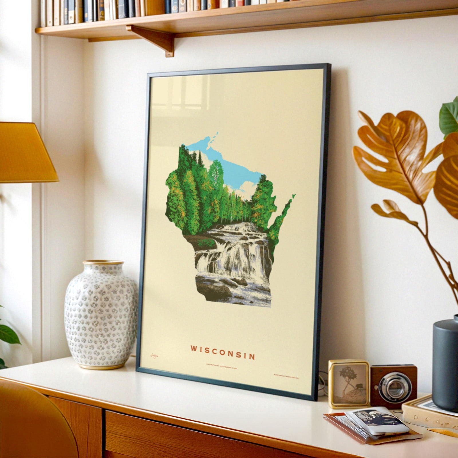 Wisconsin State Print - Copper Falls