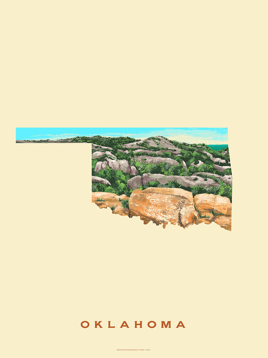 Oklahoma Wichita Mountains Print