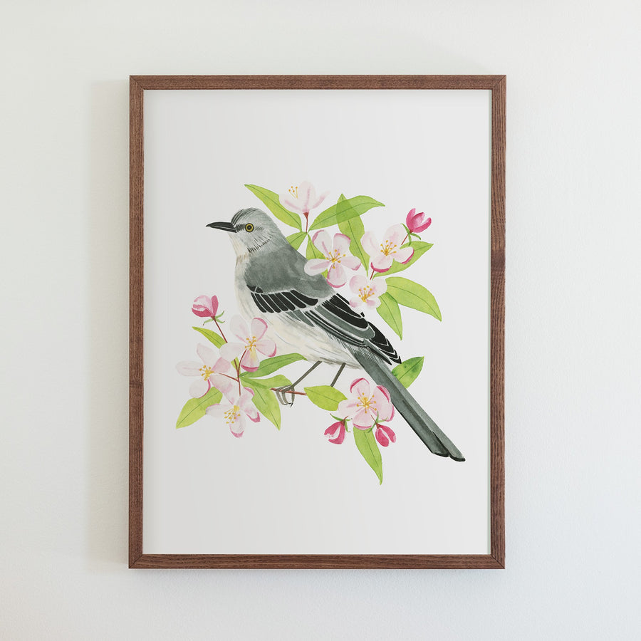 Arkansas Northern Mockingbird Print
