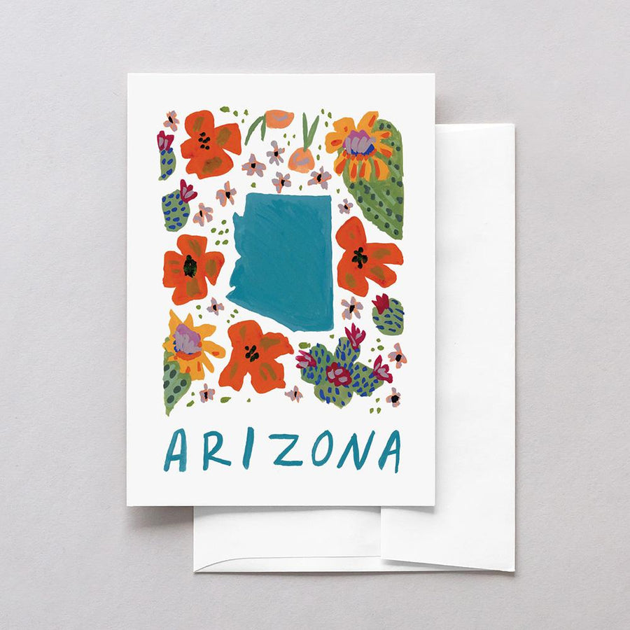 Arizona American Gouache Greeting Card