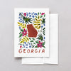 Georgia American Gouache Greeting Card