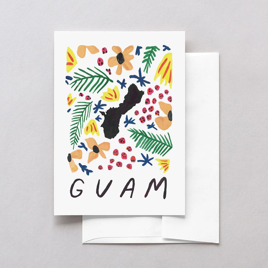 Guam American Gouache Greeting Card
