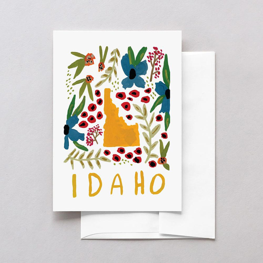 Idaho American Gouache Greeting Card