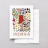 Indiana American Gouache Greeting Card