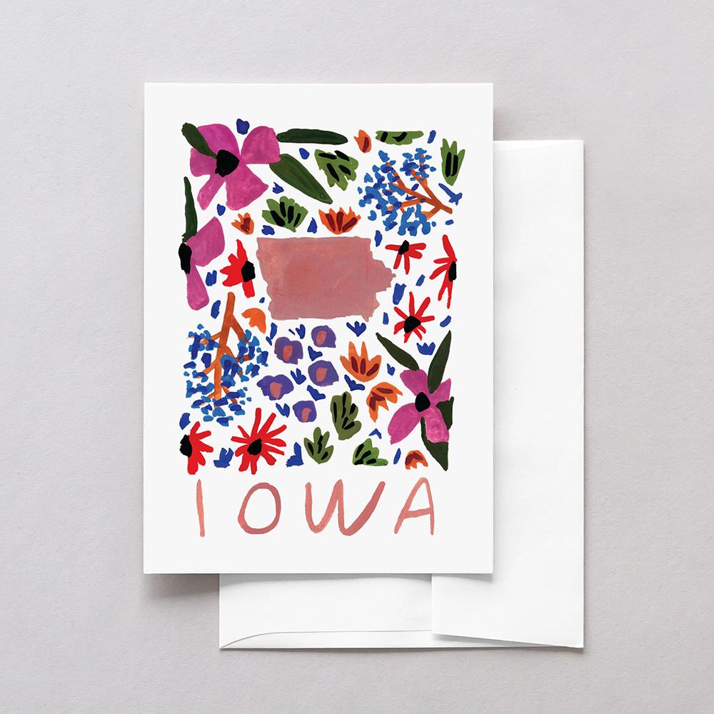 Iowa American Gouache Greeting Card