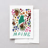 Maine American Gouache Greeting Card