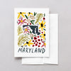Maryland American Gouache Greeting Card
