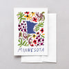 Minnesota American Gouache Greeting Card