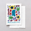 Mississippi American Gouache Greeting Card