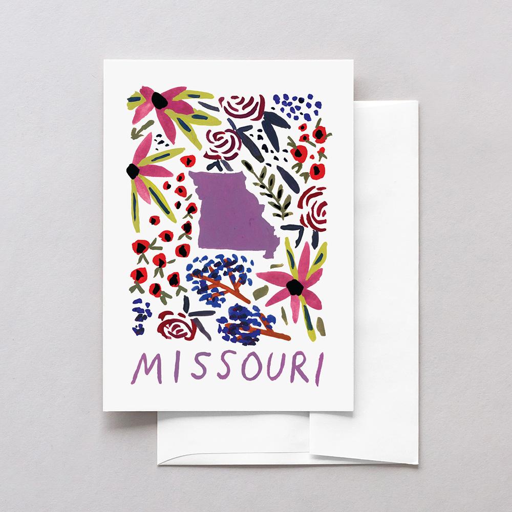 Missouri American Gouache Greeting Card