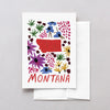 Montana American Gouache Greeting Card