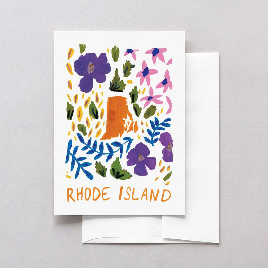 Rhode Island American Gouache Greeting Card