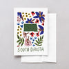South Dakota American Gouache Greeting Card