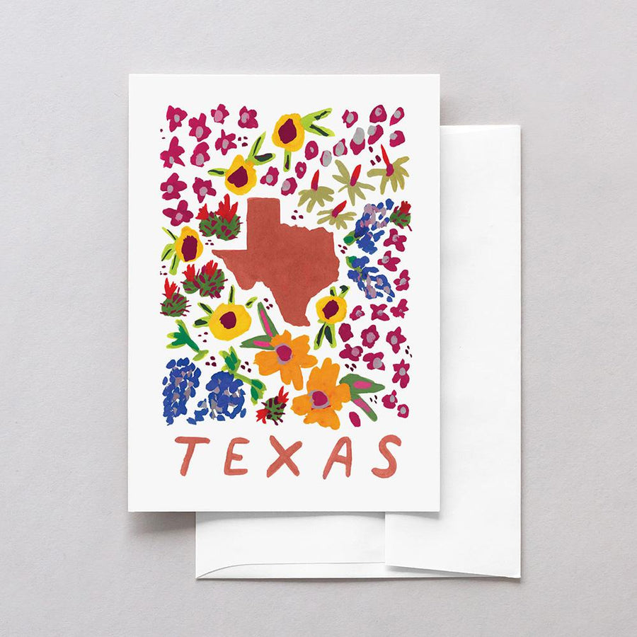 Texas American Gouache Greeting Card